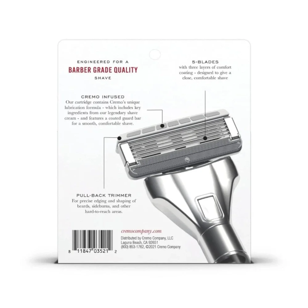 Cremo | Men | NIB Barber Grade 4 Pack Replacement Razor Blades